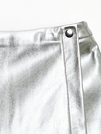 Gonna corta in ecopelle