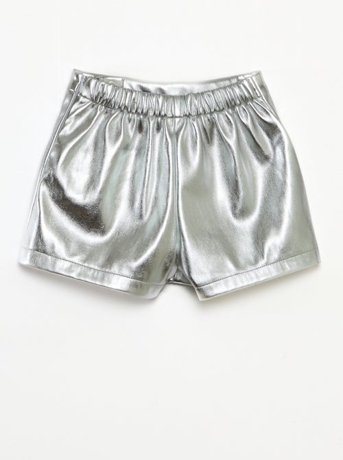 Gonna corta in ecopelle - Kiabi