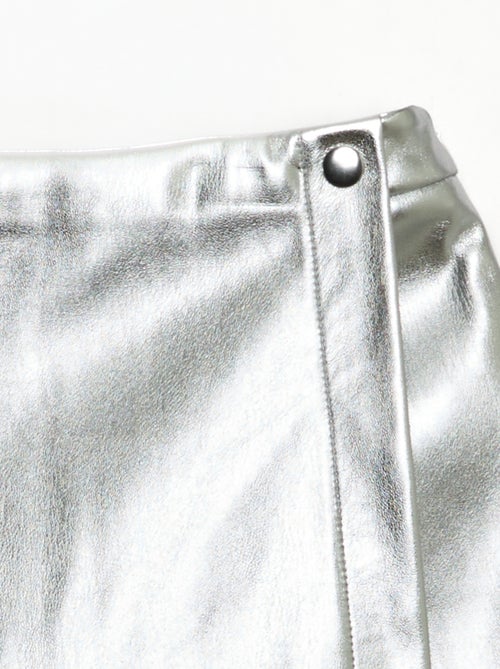 Gonna corta in ecopelle - Kiabi