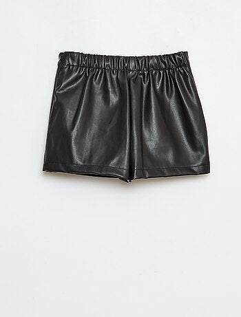 Gonna corta in ecopelle