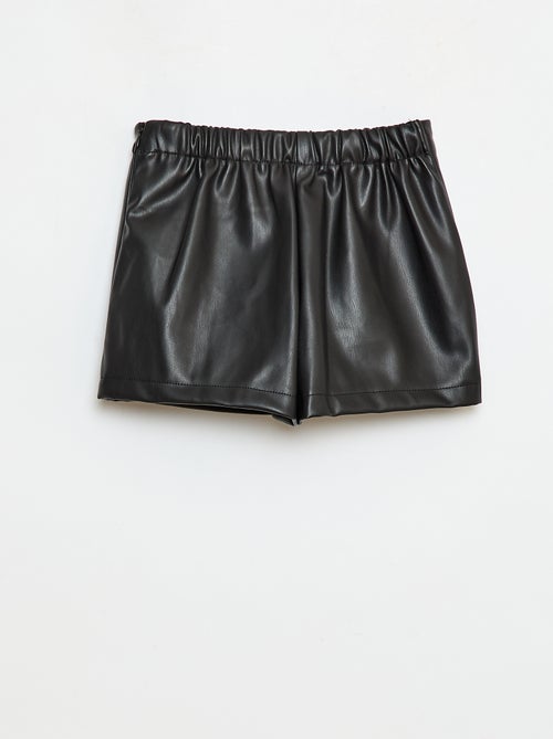 Gonna corta in ecopelle - Kiabi
