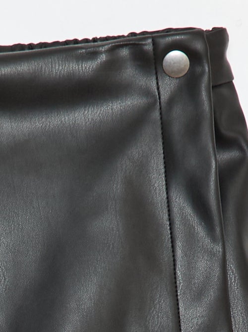 Gonna corta in ecopelle - Kiabi