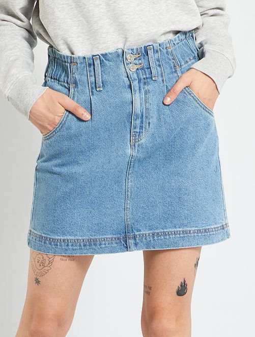 Gonna corta in jeans - BLU - Kiabi - 15.00€