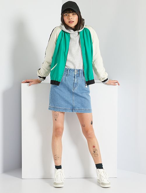 Gonna corta in jeans - BLU - Kiabi - 15.00€
