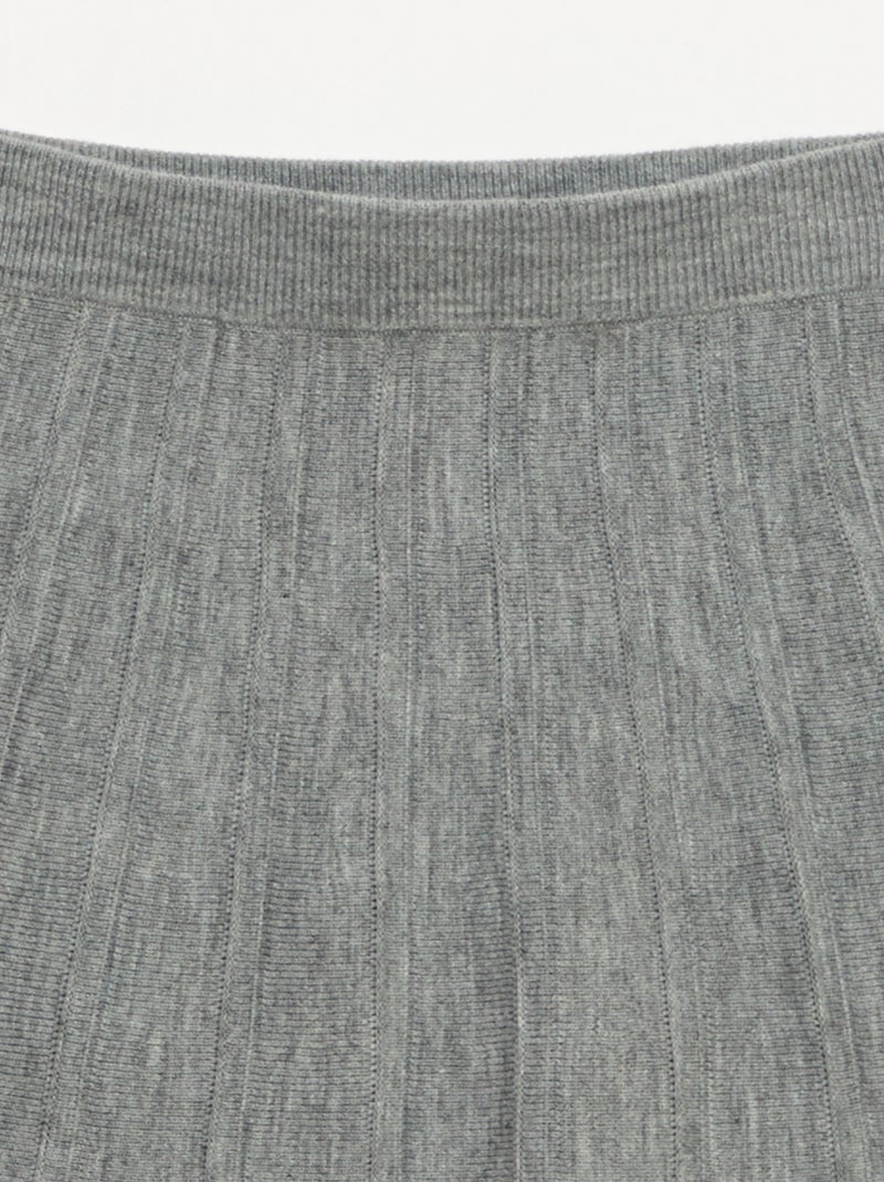 Gonna corta in maglia Grigio - Kiabi