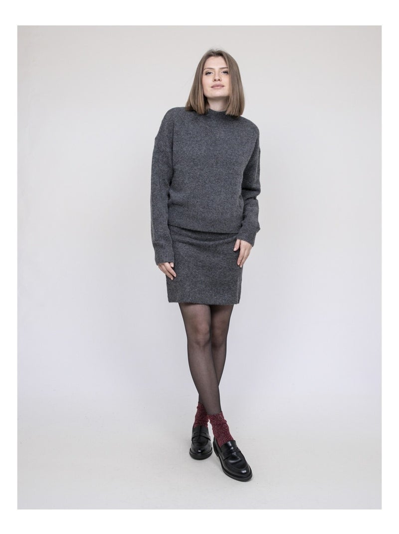 Gonna corta in maglia XAFUMA Grigio - Kiabi