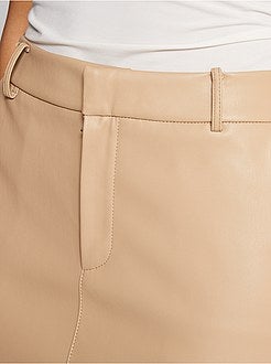 Gonna corta in similpelle - Kiabi