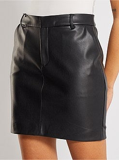 Gonna corta in similpelle - Kiabi