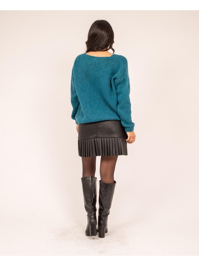 Gonna corta in similpelle XABEL Nero - Kiabi