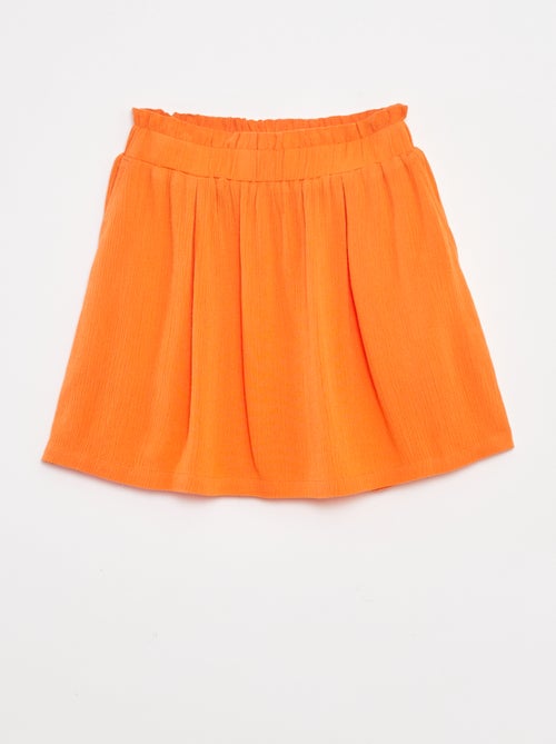 Gonna corta in tessuto effetto crêpe - Kiabi