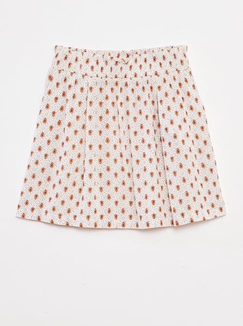 Gonna corta in tessuto effetto crêpe - Kiabi