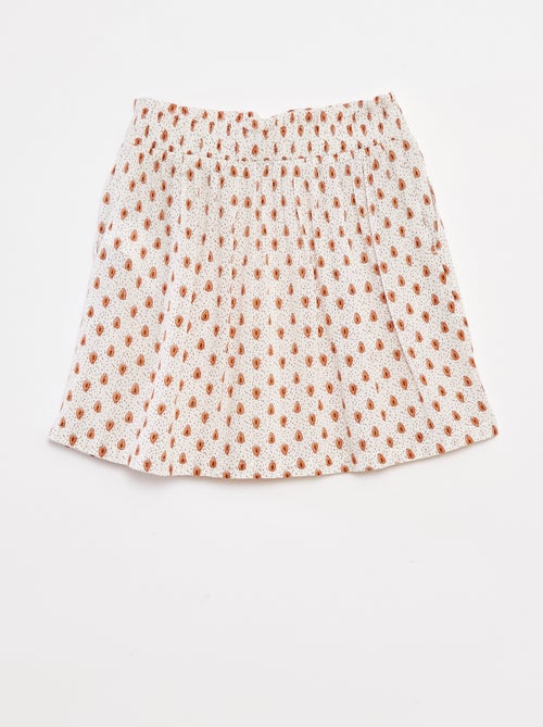 Gonna corta in tessuto effetto crêpe - Kiabi