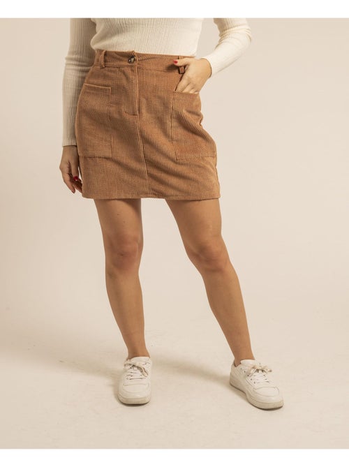 Gonna corta in velluto a coste XYLIDINE - Kiabi