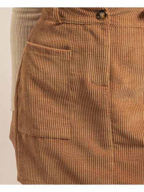 Gonna corta in velluto a coste XYLIDINE - Kiabi