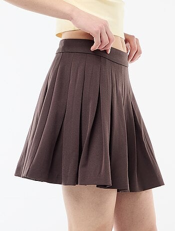 Gonna corta plissettata