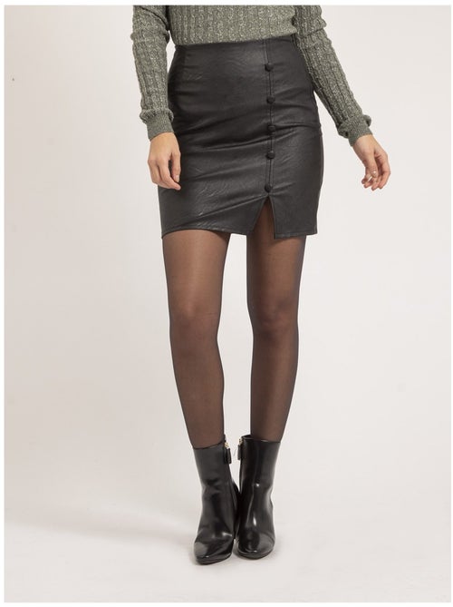 Gonna corta similicuir XIVINA - Kiabi