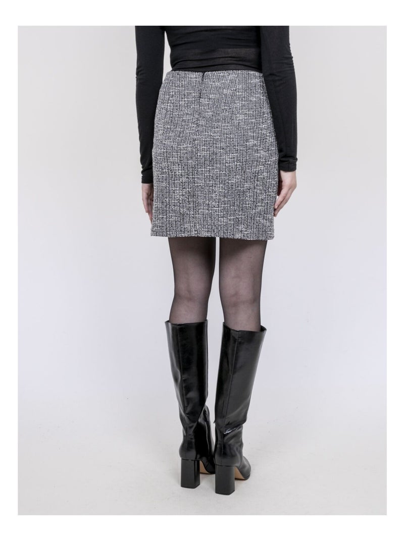 Gonna corta texturizzata XABOLIE Grigio - Kiabi