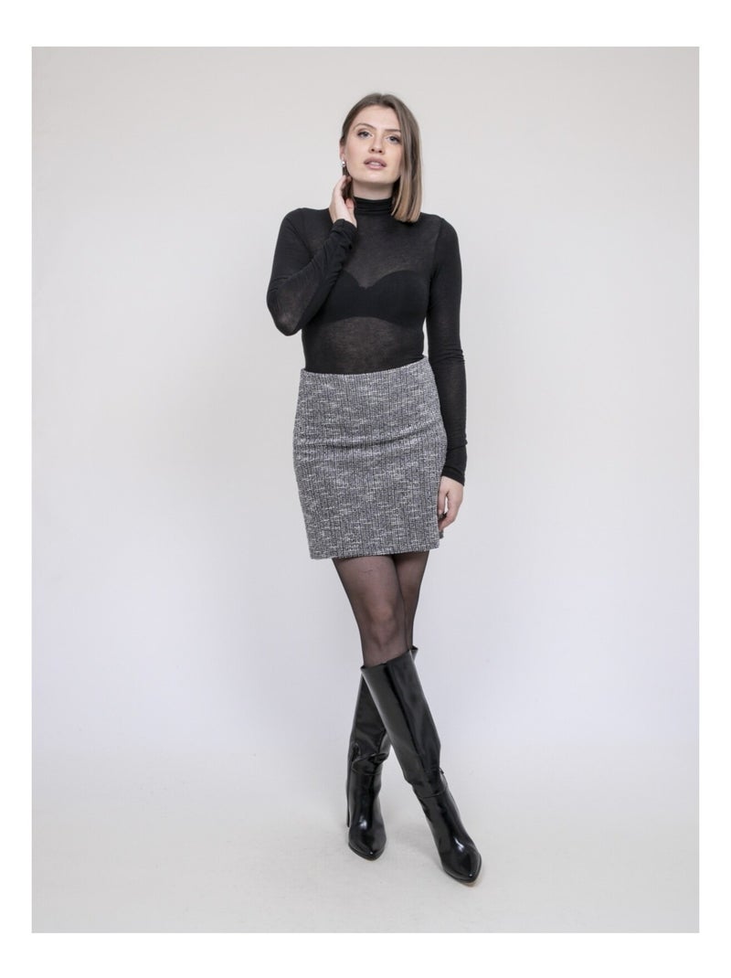 Gonna corta texturizzata XABOLIE Grigio - Kiabi