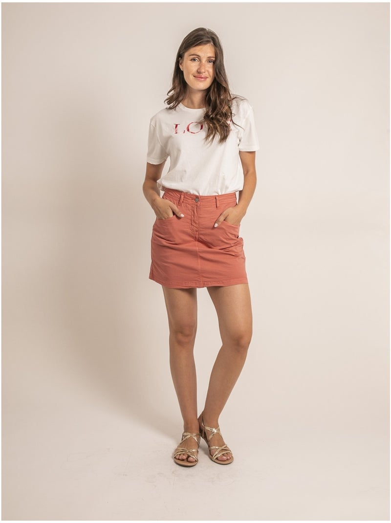 Gonna corta XOMIA Arancione corallo - Kiabi