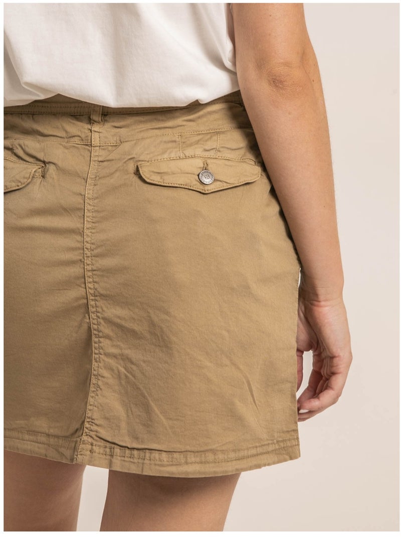 Gonna corta XOMIA Beige - Kiabi