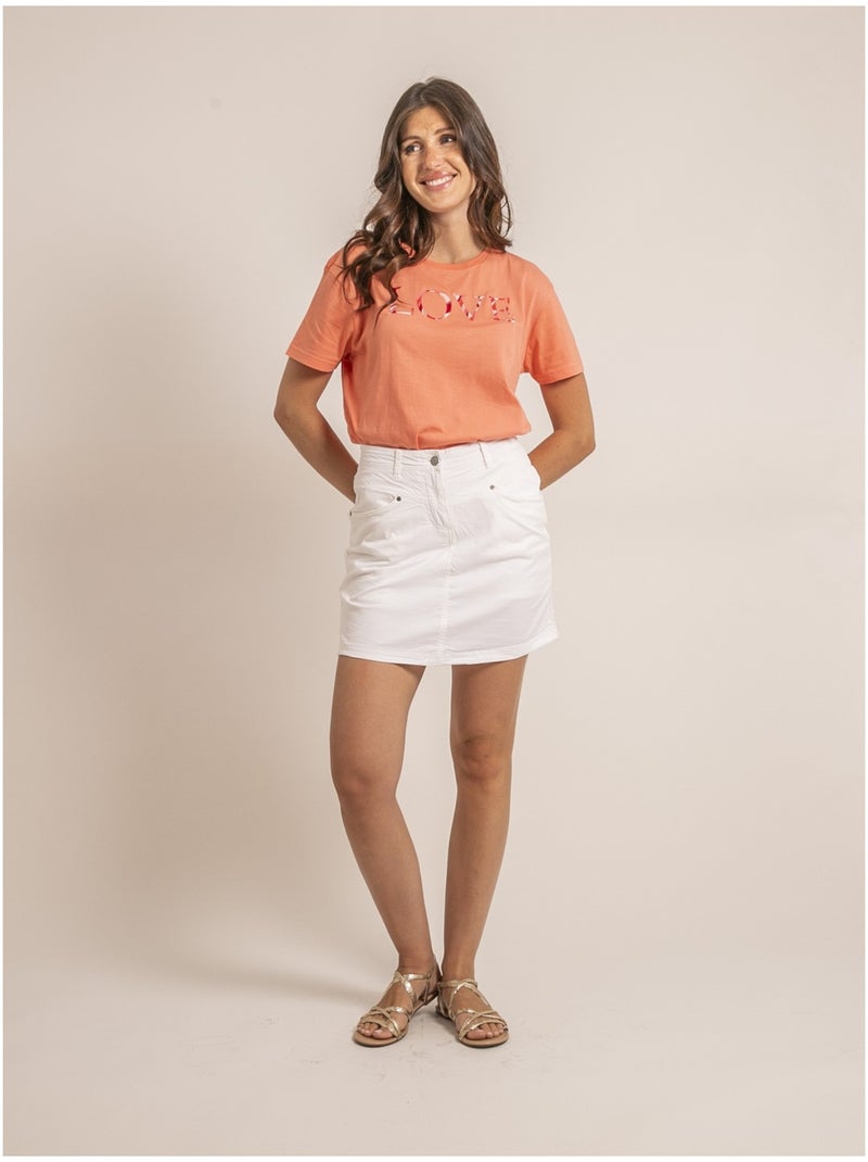 Gonna corta XOMIA Bianco - Kiabi