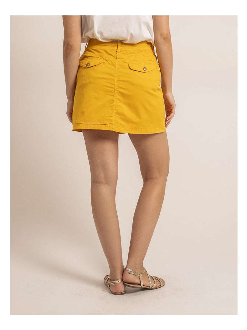 Gonna corta XOMIA Senape - Kiabi