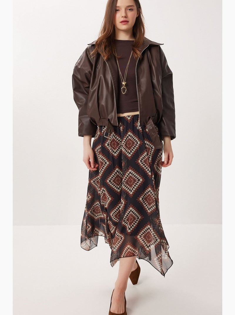 Gonna da donna istanbul Nero Rosso - Kiabi