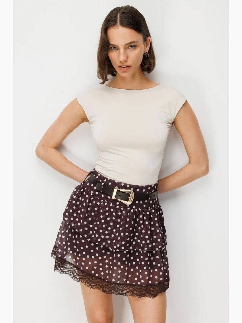 Gonna da donna mixray Rosso bordeaux - Kiabi