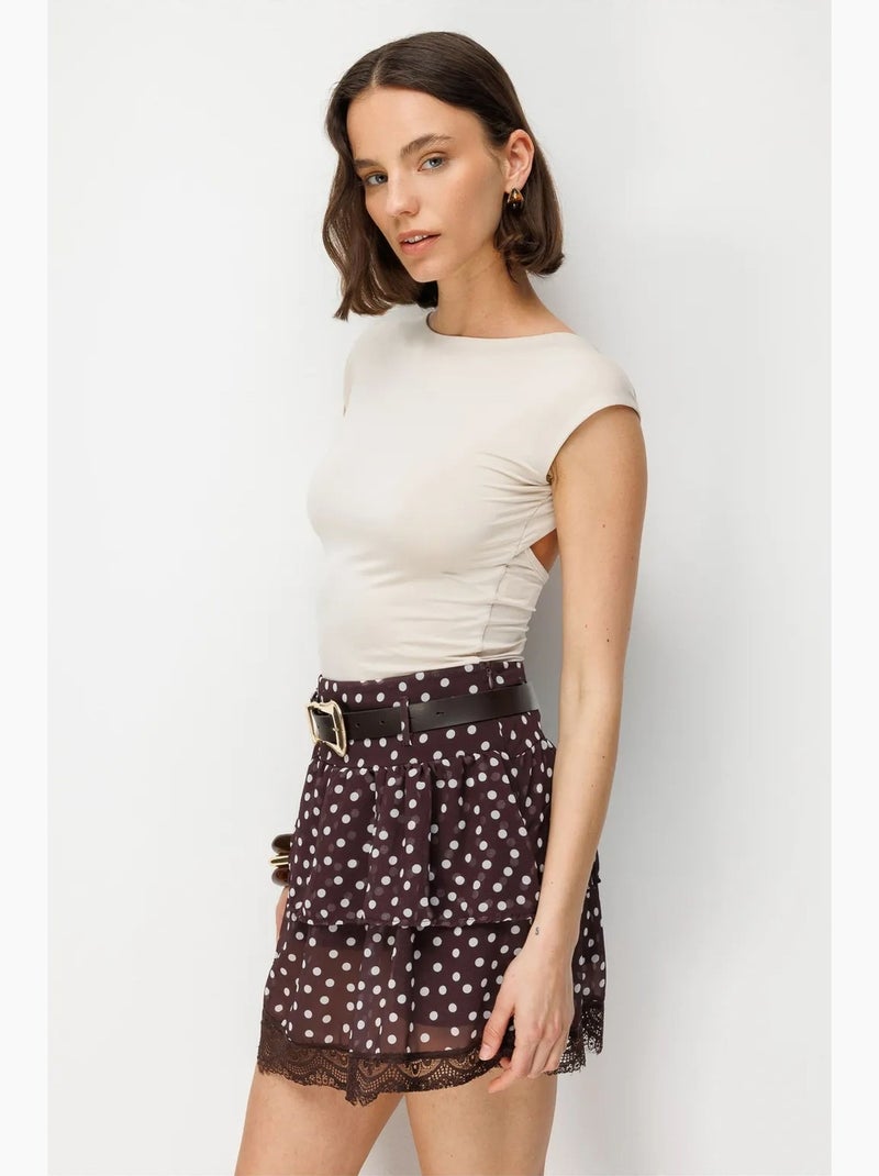 Gonna da donna mixray Rosso bordeaux - Kiabi