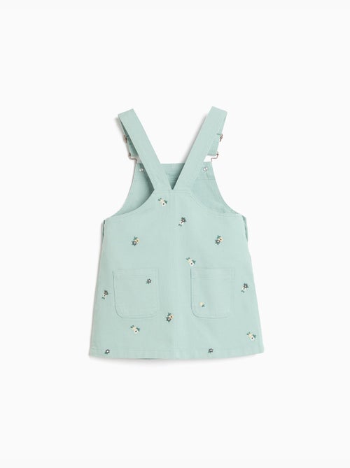 Gonna da salopette ricamata con fiori, mo fashion - Kiabi