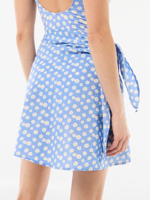 Gonna da spiaggia stampata con nodo - Kiabi