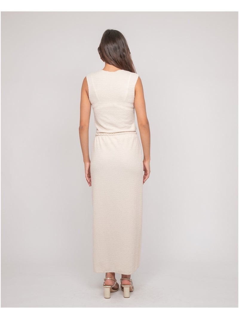 Gonna ensemble goffrata XOTAKA Beige - Kiabi
