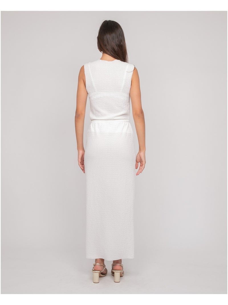 Gonna ensemble goffrata XOTAKA Bianco - Kiabi