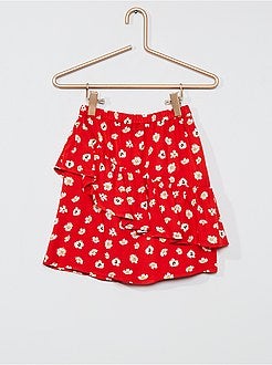 Gonna floreale con volant - Kiabi