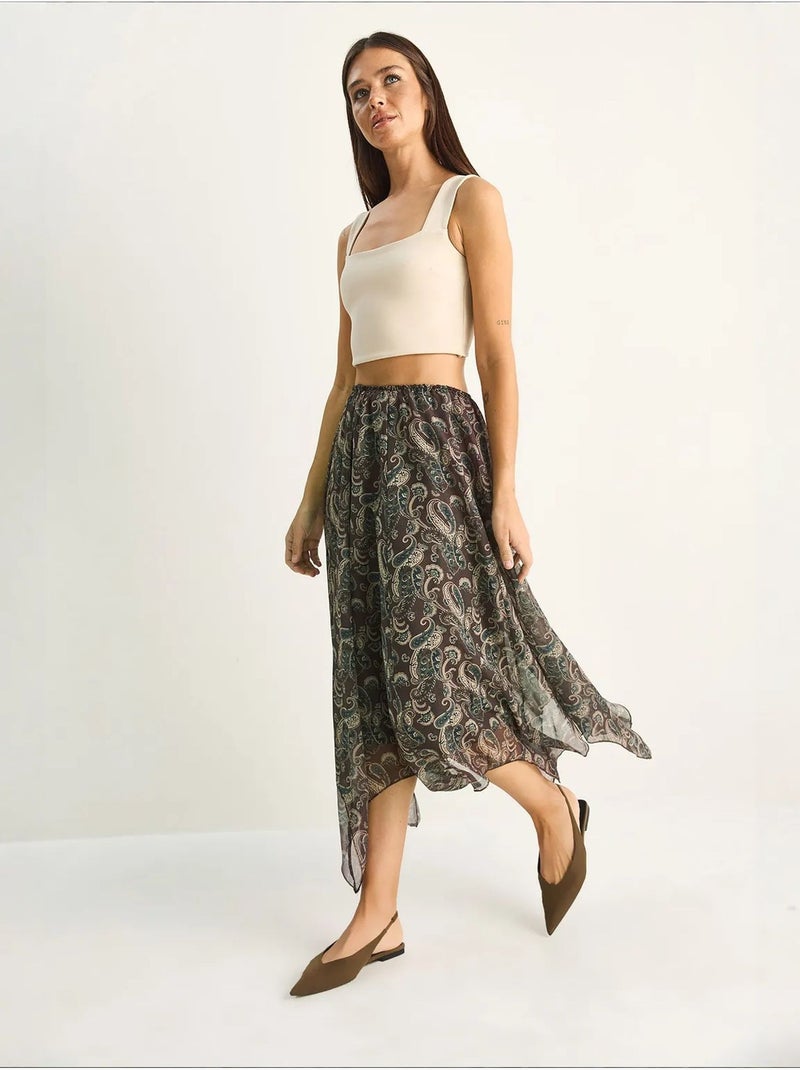 Gonna in cotone lucci Multicolore - Kiabi