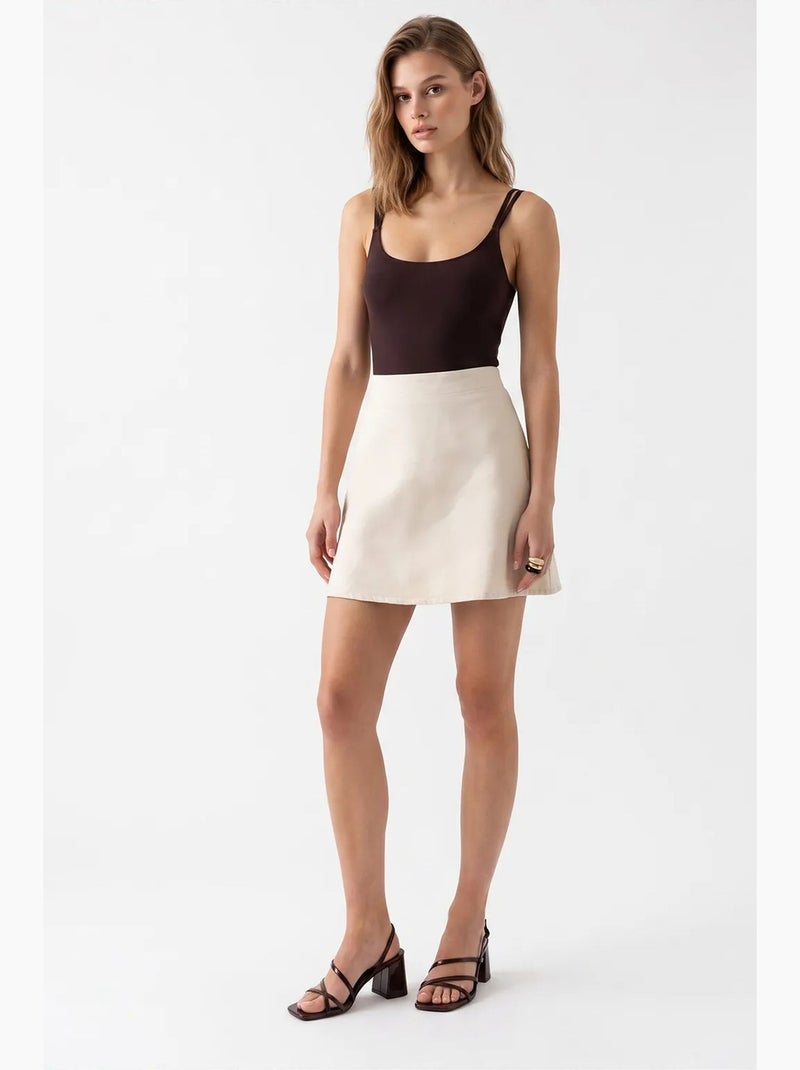 Gonna in cotone mixray Beige argilla - Kiabi