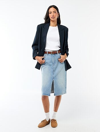 Gonna in denim a 5 tasche