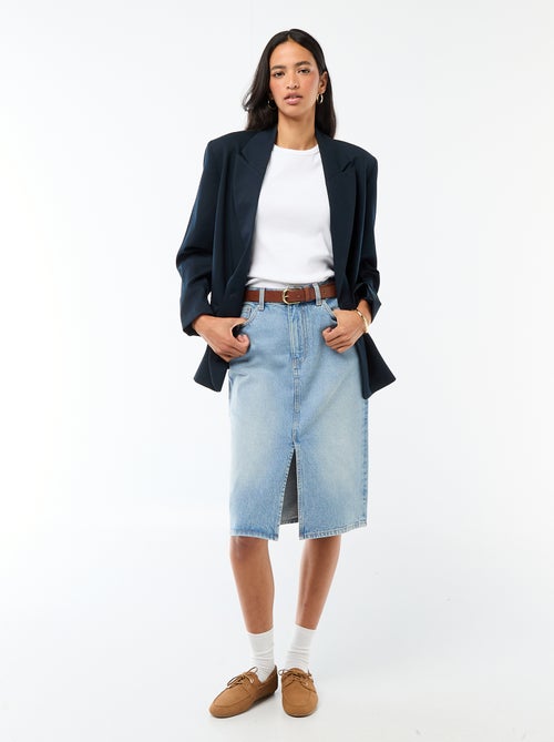 Gonna in denim a 5 tasche - Kiabi