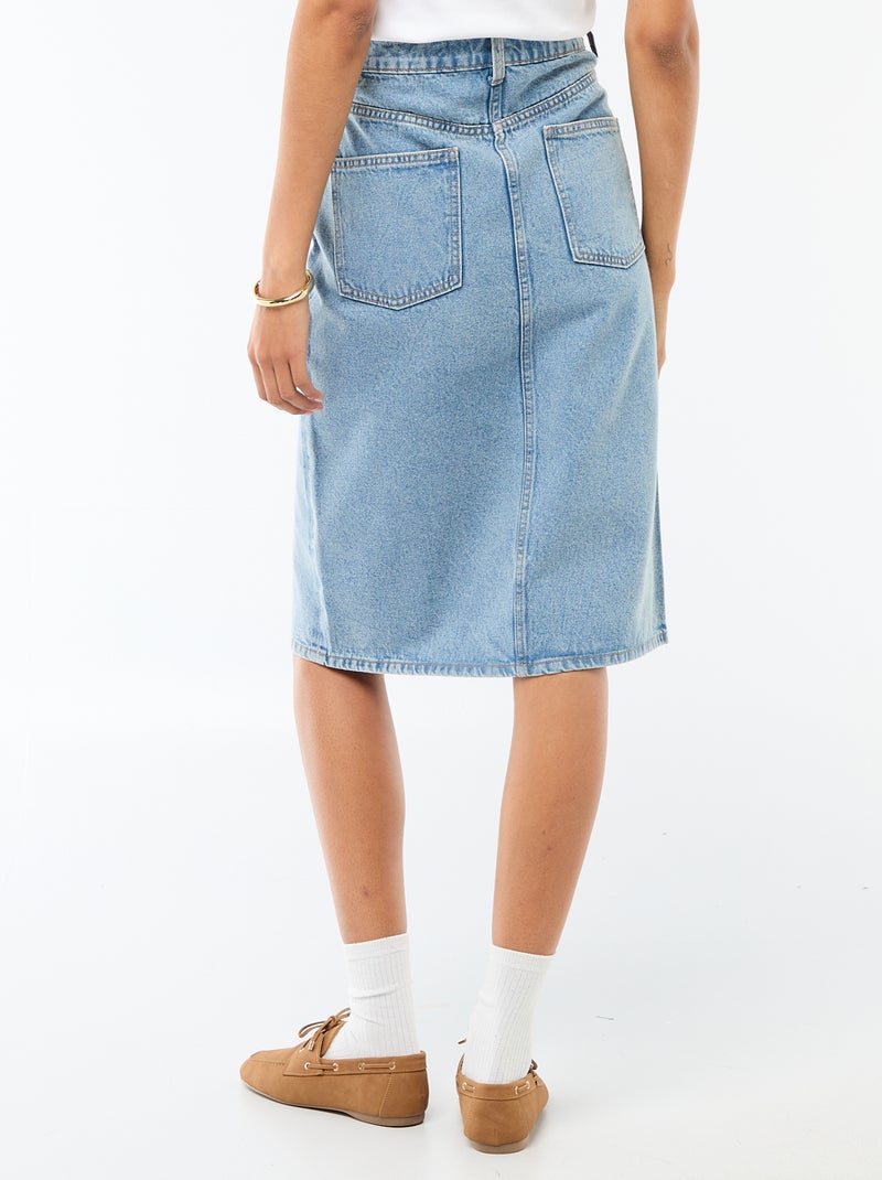 Gonna in denim a 5 tasche Blu - Kiabi
