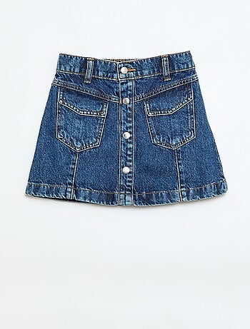 Gonna in denim abbottonata