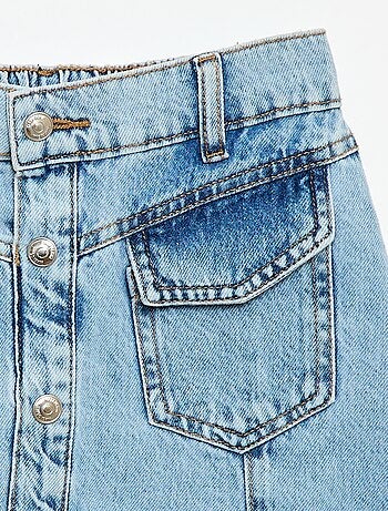 Gonna in denim abbottonata
