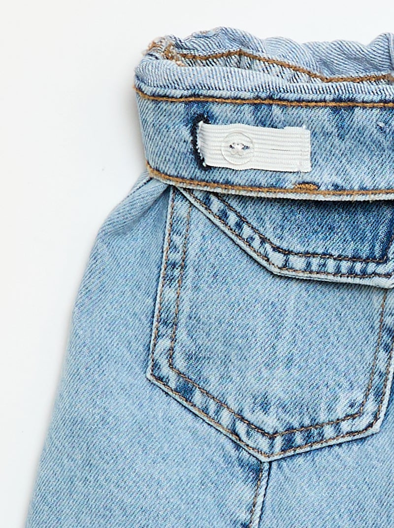 Gonna in denim abbottonata Blu - Kiabi