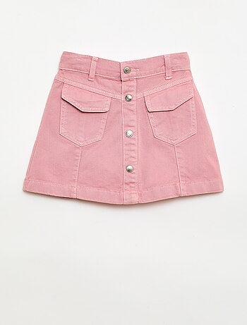 Gonna in denim abbottonata