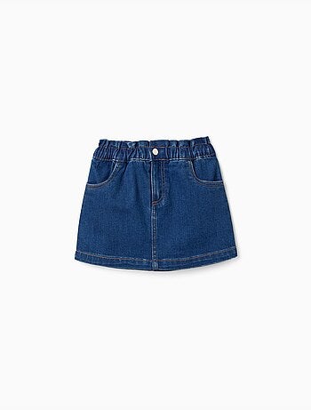 Gonna in denim con 4 tasche