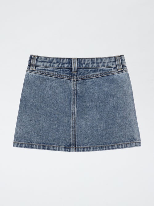 Gonna in denim con patch ricamate 'Hello Kitty' - Kiabi Gonna in denim con patch ricamate 'Hello Kitty' - Kiabi