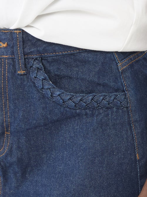 Gonna in denim con tasche intrecciate - Kiabi