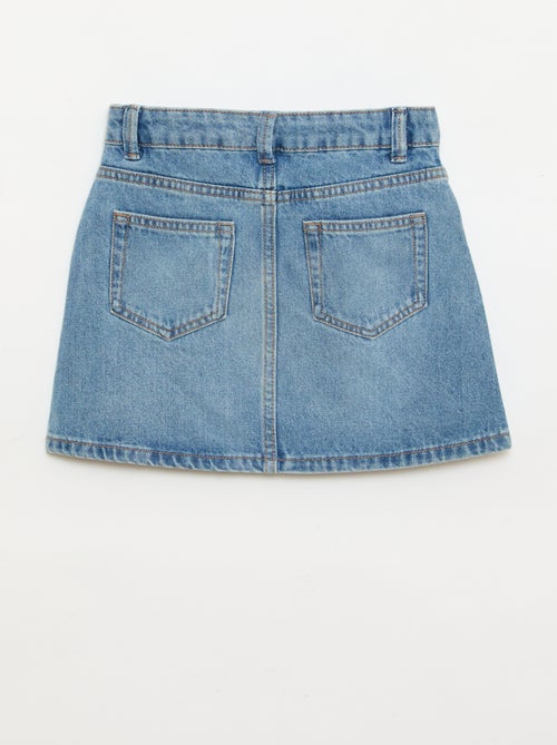 Gonna in denim con tasche intrecciate - Kiabi