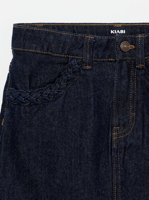 Gonna in denim con tasche intrecciate - Kiabi