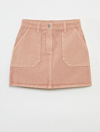 Gonna in denim con tasche