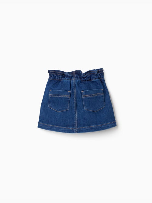 Gonna in denim con vita paperbag e tasche - Kiabi Gonna in denim con vita paperbag e tasche - Kiabi